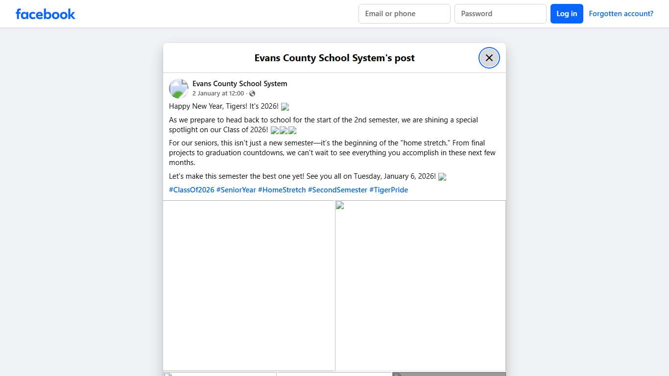 Happy New Year, Tigers! It's... - Evans County School System | Facebook